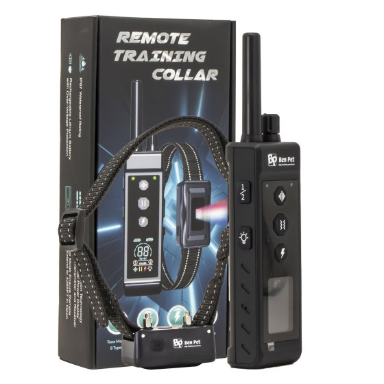 Benpet RS5 Pro 1200m, Professzionális Elektromos nyakörv, Színes kijelzővel __ (3)